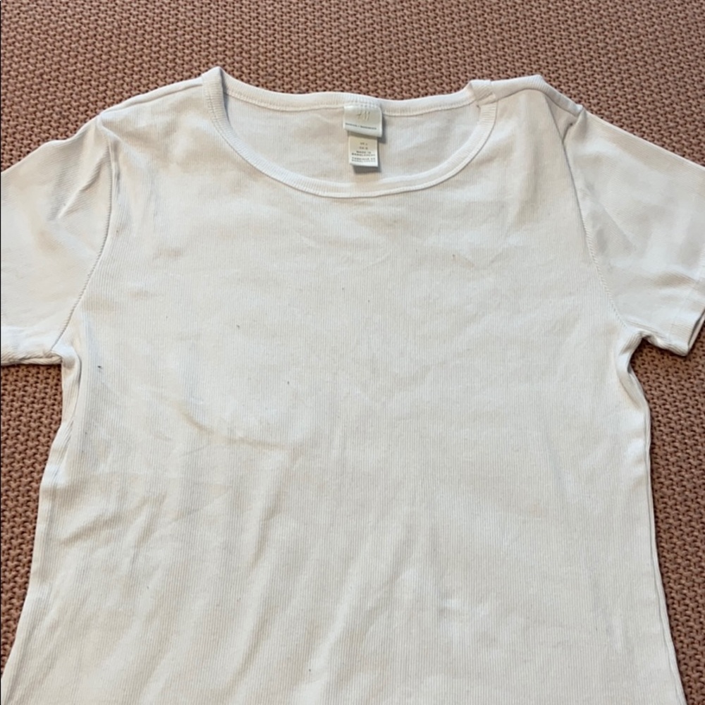 White corduroy shirt H&M